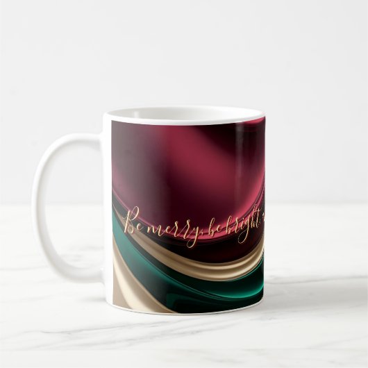 Klassischer Becher mit stilvollem abstraktem Grafi Kaffeetasse (Links)