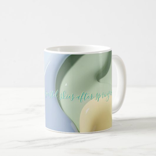 Klassischer Becher mit stilvollem abstraktem Grafi Kaffeetasse (VorderseiteRechts)
