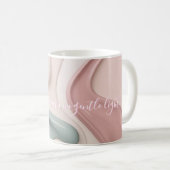 Klassischer Becher mit stilvollem abstraktem Grafi Kaffeetasse (VorderseiteRechts)