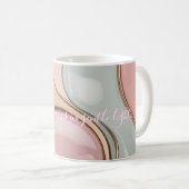 Klassischer Becher mit stilvollem abstraktem Grafi Kaffeetasse (VorderseiteRechts)