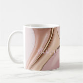 Klassischer Becher mit stilvollem abstraktem Grafi Kaffeetasse (Links)