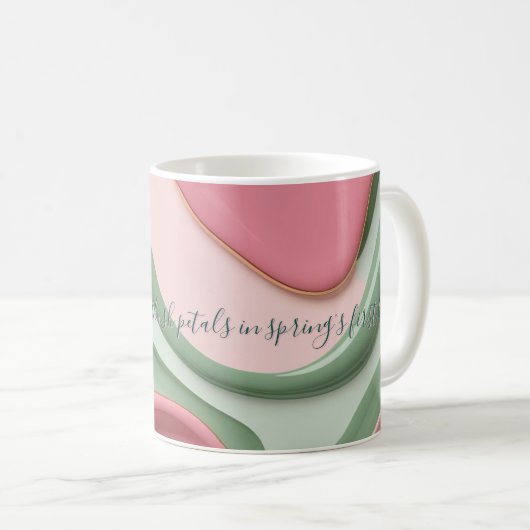 Klassischer Becher mit stilvollem abstraktem Grafi Kaffeetasse (VorderseiteRechts)