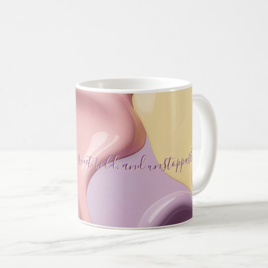 Klassischer Becher mit stilvoller abstrakter Grafi Kaffeetasse (VorderseiteRechts)