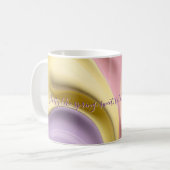 Klassischer Becher mit stilvoller abstrakter Grafi Kaffeetasse (Vorderseite Links)