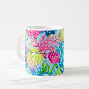 Klassischer Becher mit stilvoller Grafik Kaffeetasse