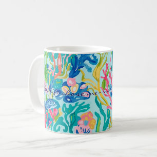 Klassischer Becher mit stilvoller Grafik Kaffeetasse