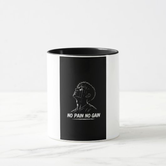 Klassischer Becher mit weinendem Mann Tasse (Zentrum)