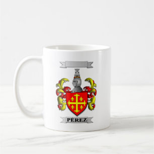 Klassischer Becher Perez Nachname und Schild Kaffeetasse