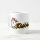 Klassischer Becher - Saisonlicher Kranz Kaffeetasse (Vorderseite Links)