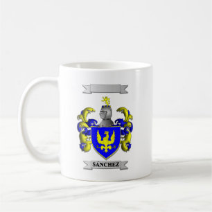 Klassischer Becher Sanchez Nachname und Schild Kaffeetasse