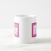 Klassischer Becher Schöne rosa Box Typografie Kaffeetasse (Mittel)