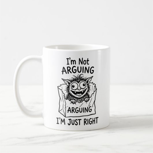 Klassischer Becher | Skurriler Gremlin-Kaffeebegle Kaffeetasse (Links)