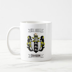 Klassischer Becher Taylor Familienname und Logo Kaffeetasse