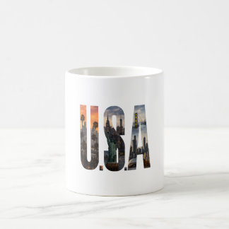 Klassischer Becher, USA-Flaggen-Becher – American  Kaffeetasse