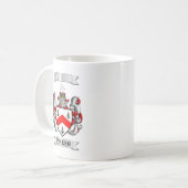 Klassischer Becher Walsh Nachname und Schild Kaffeetasse (Vorderseite Links)