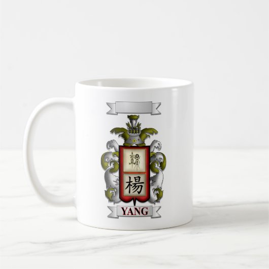 Klassischer Becher Yang Nachname und Schild Kaffeetasse (Links)