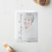 Klassischer Begräbnisdienst Liebe für ein individu Mitteilungskarte (Vorderseite/Rückseite Beispiel)