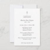 Klassischer Begräbnisdienst Liebe für ein individu Mitteilungskarte (Rückseite)