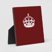 Klassischer Behalt von Calm Crown auf Burgund Red Fotoplatte (Vorderseite)