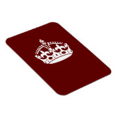 Klassischer Behalt von Calm Crown auf Burgund Red Magnet (Rechte Seite)