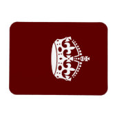 Klassischer Behalt von Calm Crown auf Burgund Red Magnet (Horizontal)