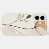 Klassischer Beige Bud Case-Mate iPhone Hülle (Rückseite (Horizontal))