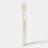 Klassischer Beige Bud Case-Mate iPhone Hülle (Rückseite / Links)