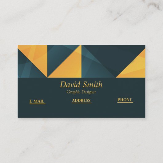 Klassischer Beruflicher Grafikdesigner Visitenkarte (Rückseite)