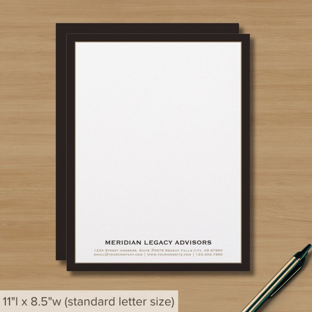Klassischer Beruflicher Letterhead Briefbogen (Von Creator hochgeladen)