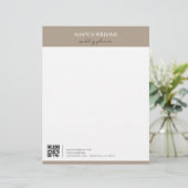 Klassischer Beruflicher QR-Code, kundenspezifisch  Briefbogen (Stehend Vorderseite)