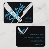 Klassischer beruflicher Ständer aus Schwarz Visitenkarte (Vorne/Hinten)