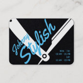 Klassischer beruflicher Ständer aus Schwarz Visitenkarte (Vorderseite)