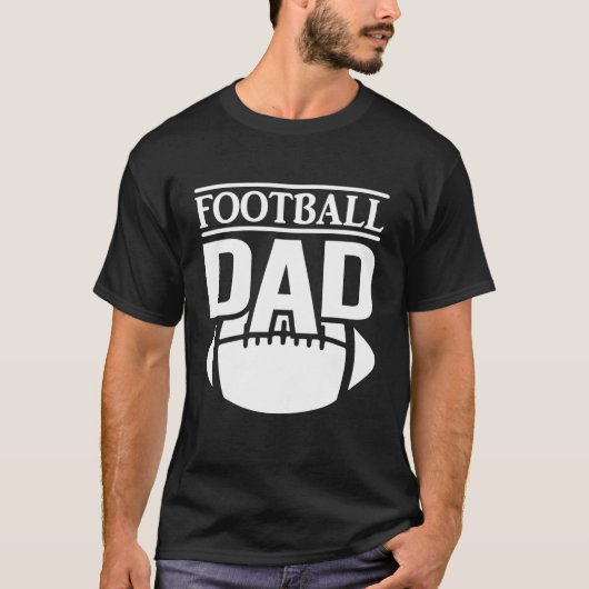 Klassischer bester Vater je Daddy Football T-Shirt (Vorderseite)