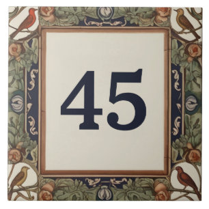 Klassischer Bird-Typenschild Fliese