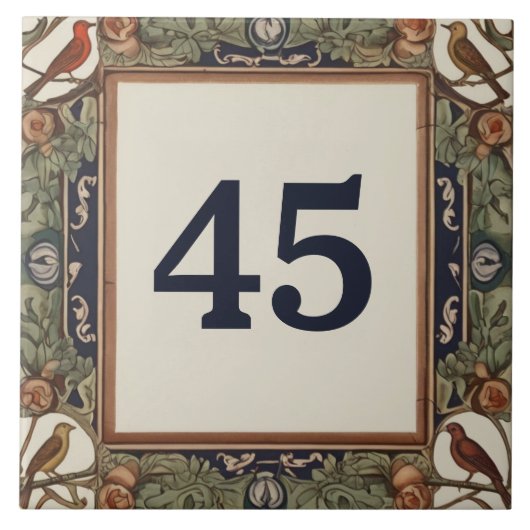 Klassischer Bird-Typenschild Fliese (Vorderseite)