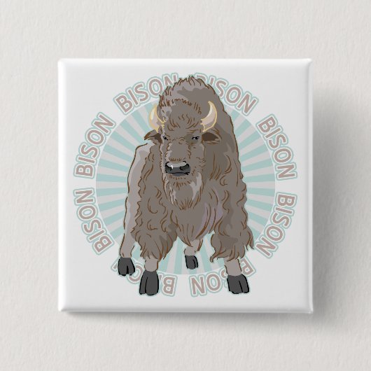 Klassischer Bison Button (Vorderseite)