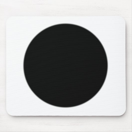 Klassischer Black SpotDot Mousepad (Vorne)