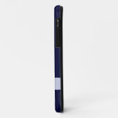 Klassischer blau-vertikaler Streifen Case-Mate iPhone Hülle (Hinten/Links)