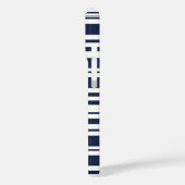 Klassischer blau-weißer Streifen Case-Mate iPhone Hülle (Rückseite / Links)