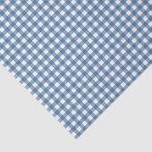 Klassischer blauer Gingham Seidenpapier (Ausschnitt)