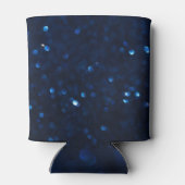 Klassischer blauer Glitzer, abstrakt verschwommene Dosenkühler (Rückseite)