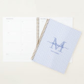 Klassischer blauer Monogramm-Planer nach Maß Planer (Anzeige)