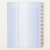 Klassischer blauer Monogramm-Planer nach Maß Planer (Rückseite)