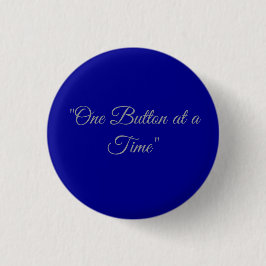 Klassischer blauer, solider, anpassbarer runder Kn Button
