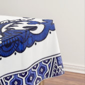 Klassischer blauer Weide-China-Entwurf Tischdecke (Beispiel)
