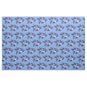 Klassischer blauer Weide-Vogel-Entwurf v2 Stoff (Fat Quarter (45,7 x 55,9 cm))