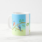 Klassischer Blaumeisen-Becher Kaffeetasse (Vorderseite Links)