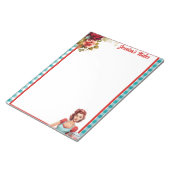 Klassischer Blaupinup Notizblock (angewinkelt)