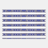 Klassischer Blauwild und Vogelarten Geschenkpapier Set (Vorderseite 3)