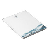 Klassischer Blick auf das blaue Weiße Gebirge Notizblock (angewinkelt)